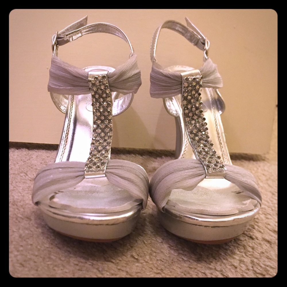 Sparkly Strapped Heels