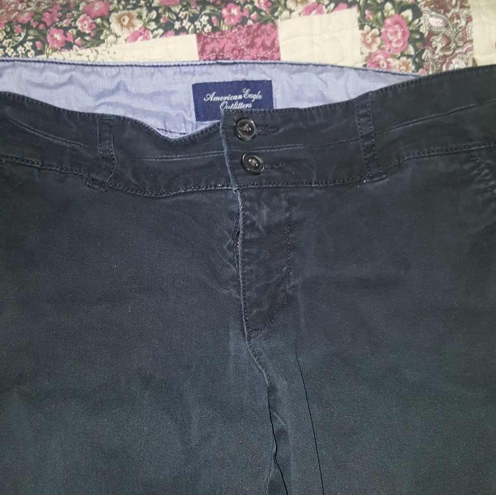 American Eagle black khaki pants