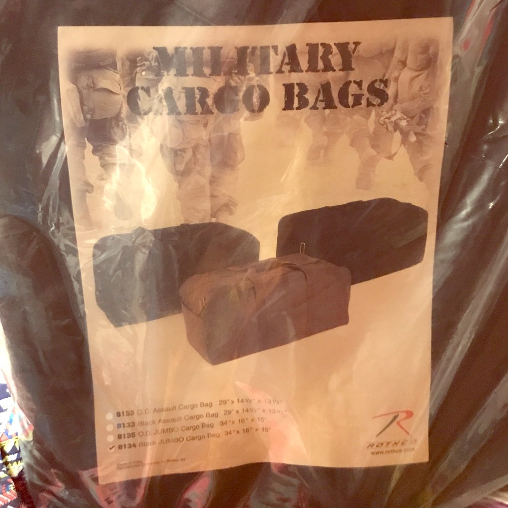 "NEW" Jumbo Military Cargo Bag