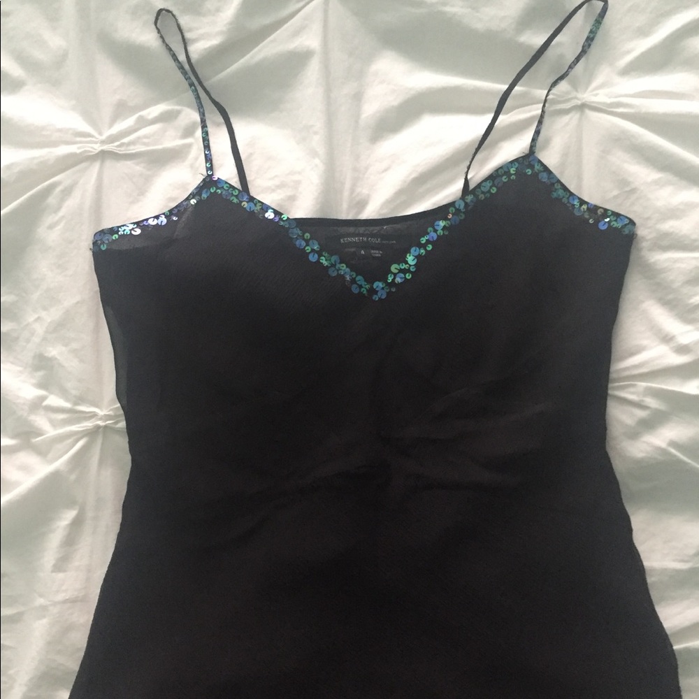 Kenneth Cole Black Silk Blouse