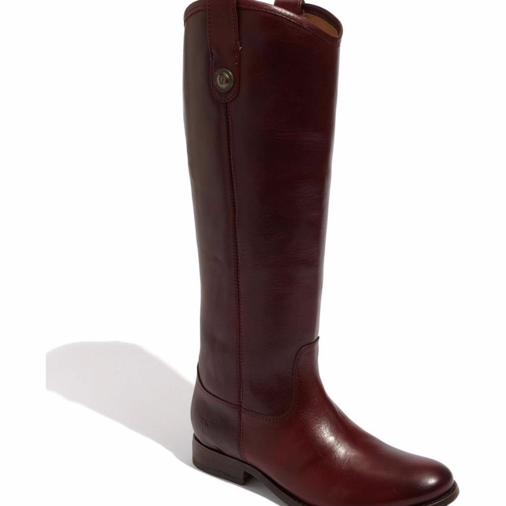 Frye Melissa Button Boot - Burgandy