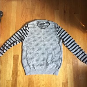 Grey and black Madewell sweater