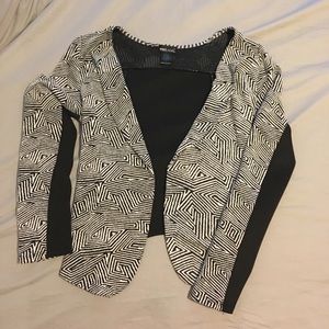 Black and white women's blazer