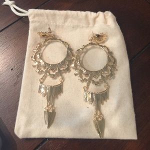 Kendra Scott Gold Statement Earrings
