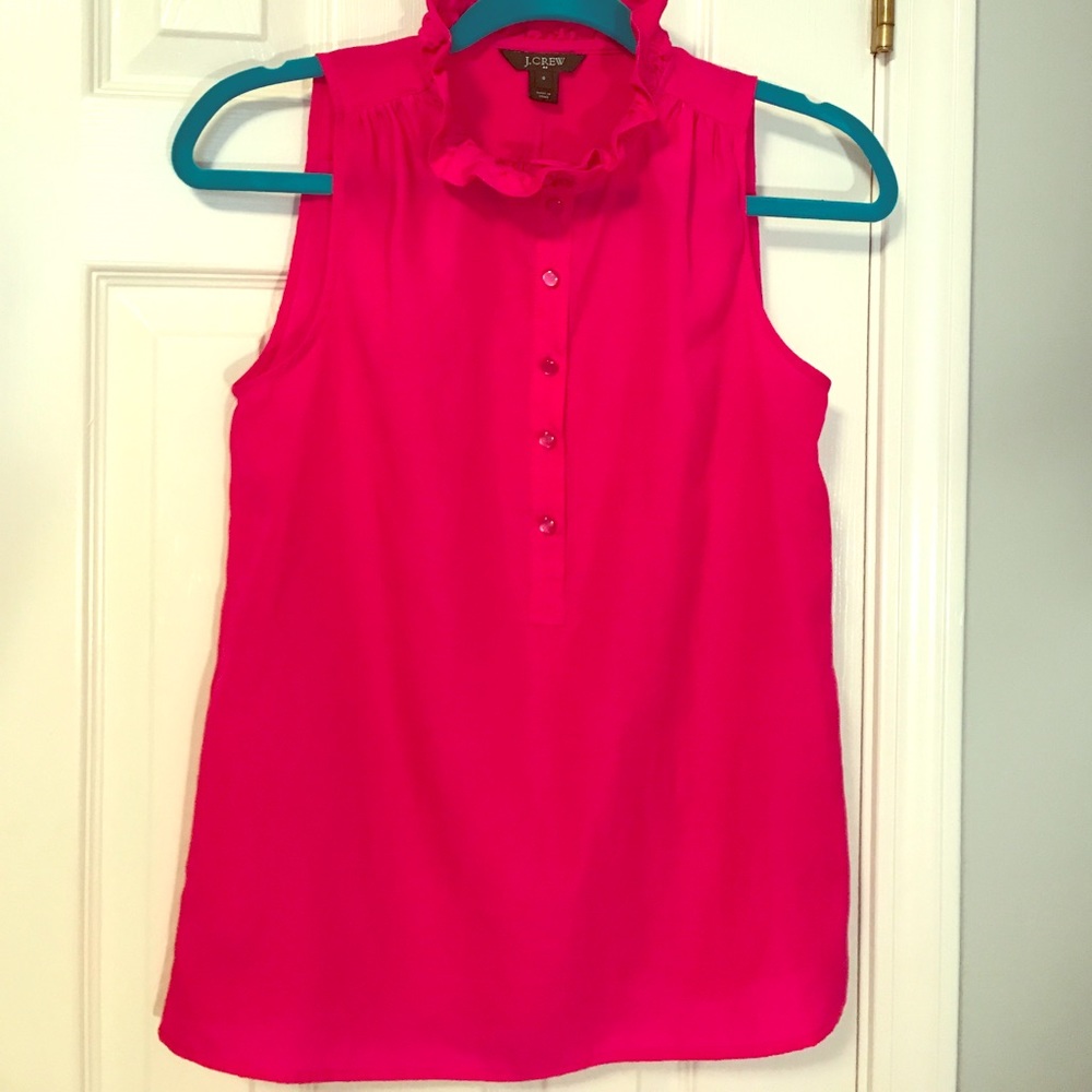 J.Crew Ruffle Neck Top! REDUCED!!