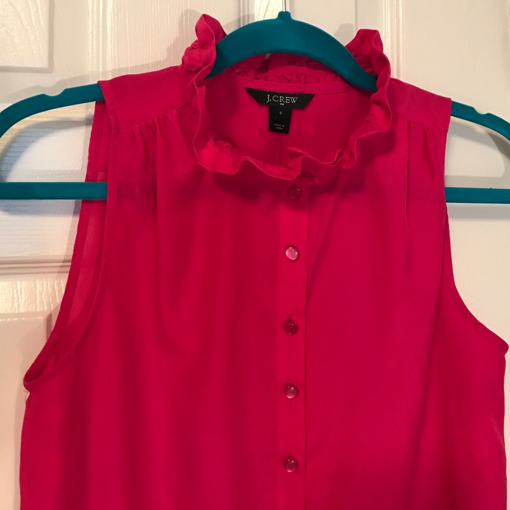 J.Crew Ruffle Neck Top! REDUCED!! - Picture 2 of 5