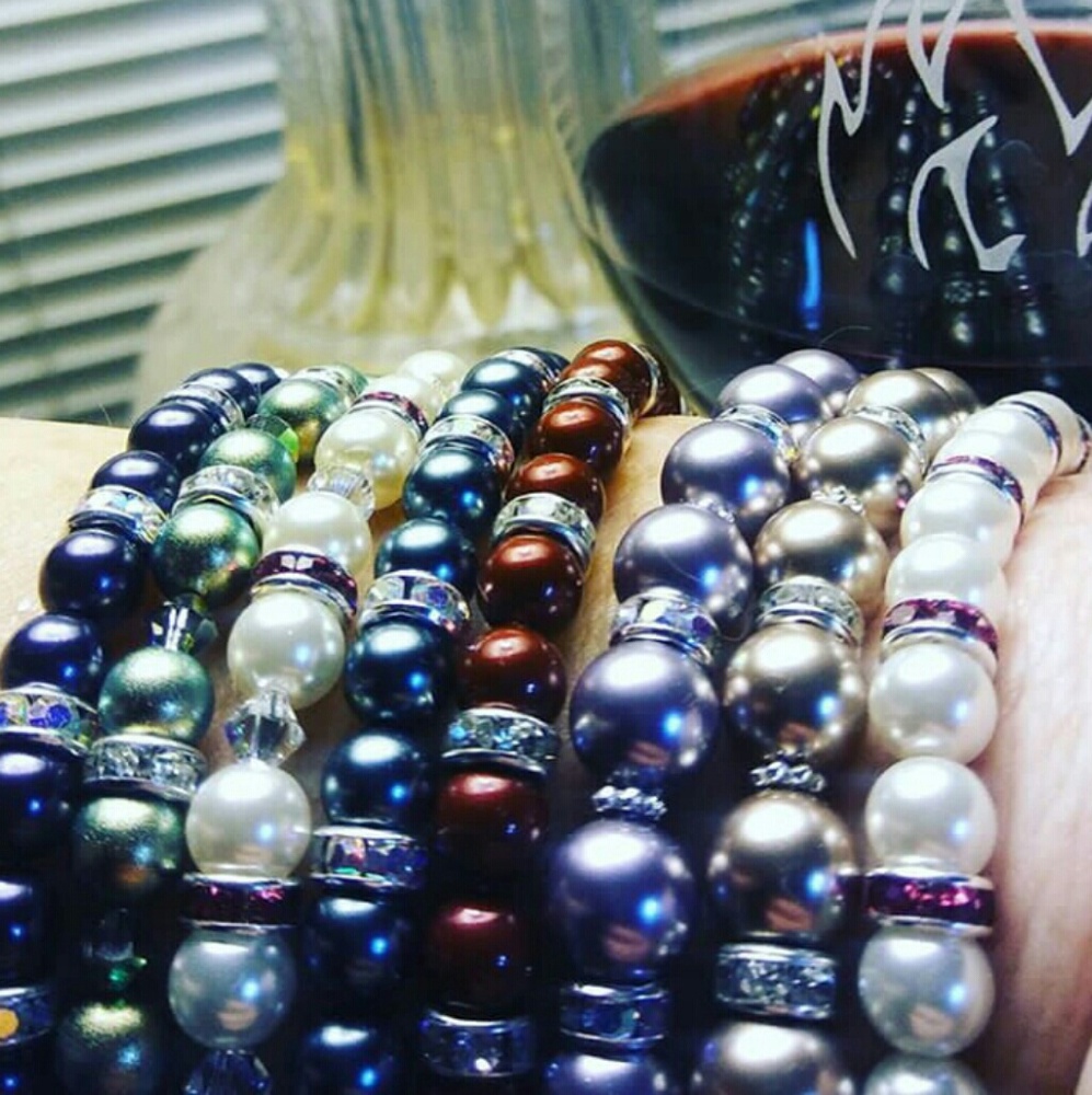 Swarovski pearl bracelets