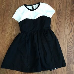 Kate Spade black and white cocktail dress
