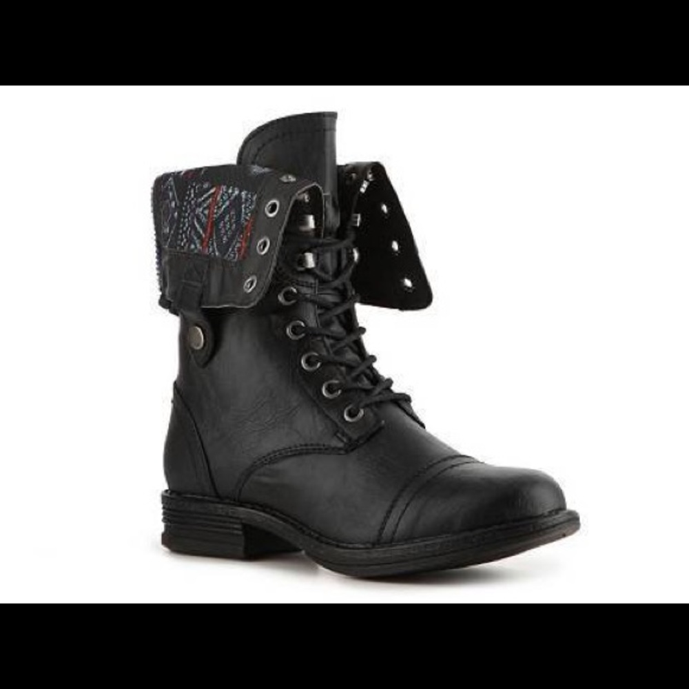 Madden Girl Zorrba combat boot