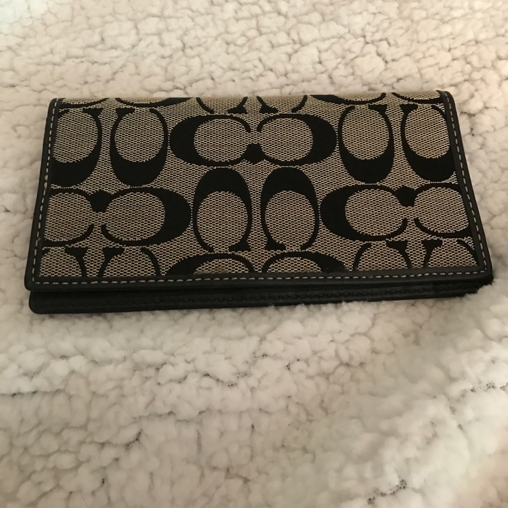 Authentic Coach checkbook register cover.