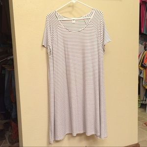 Striped swing dress