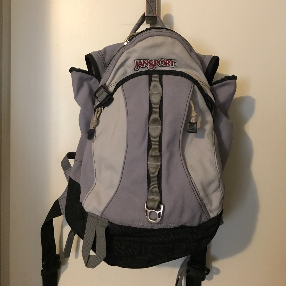 Lavender and ash grey Jansport Backpack