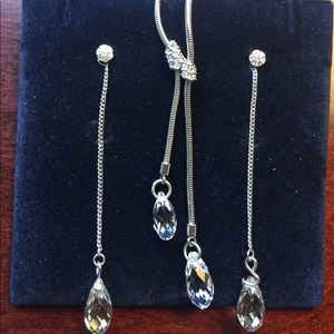 Matching Swarovski earrings and necklace