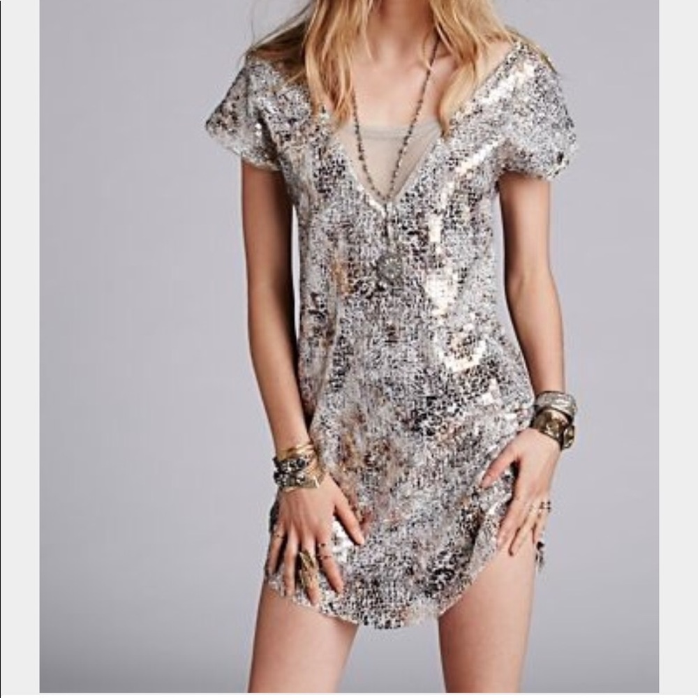 Freee People sequin shift dress NWT Sz M