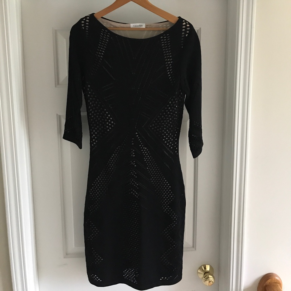 Calvin Klein black cocktail dress