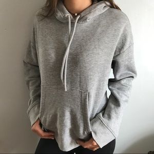 oversized grey hoodie