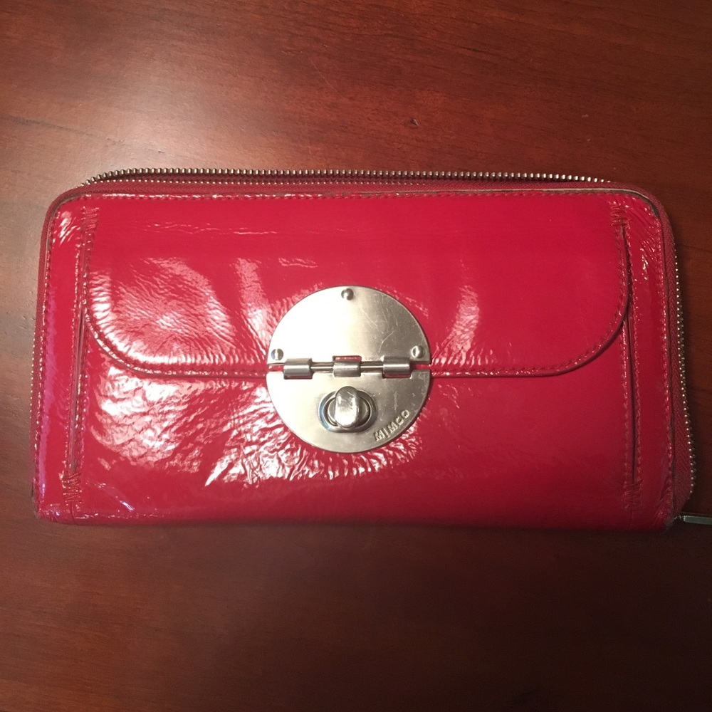 Bright Red Mimco Travel Wallet