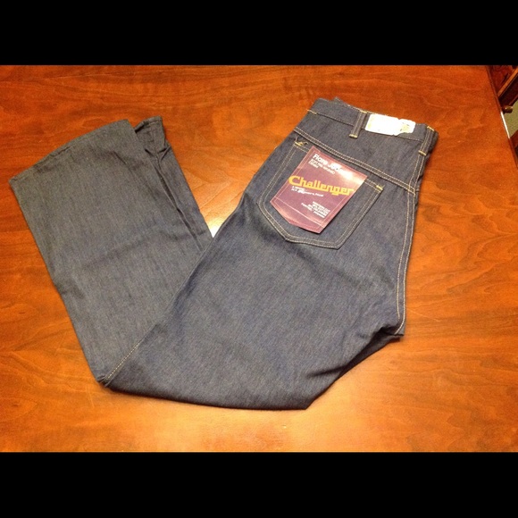 Vintage 1970s Challenger Flare Jeans Western Cut - Picture 2 of 7