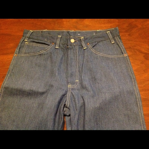 Vintage 1970s Challenger Flare Jeans Western Cut - Picture 3 of 7