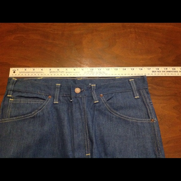 Vintage 1970s Challenger Flare Jeans Western Cut - Picture 4 of 7
