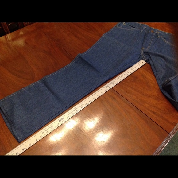 Vintage 1970s Challenger Flare Jeans Western Cut - Picture 5 of 7
