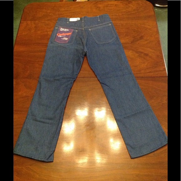 Vintage 1970s Challenger Flare Jeans Western Cut - Picture 6 of 7