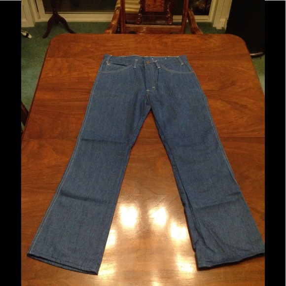Vintage 1970s Challenger Flare Jeans Western Cut - Picture 7 of 7