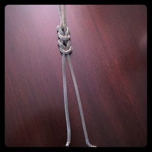 Knotted rope necklace