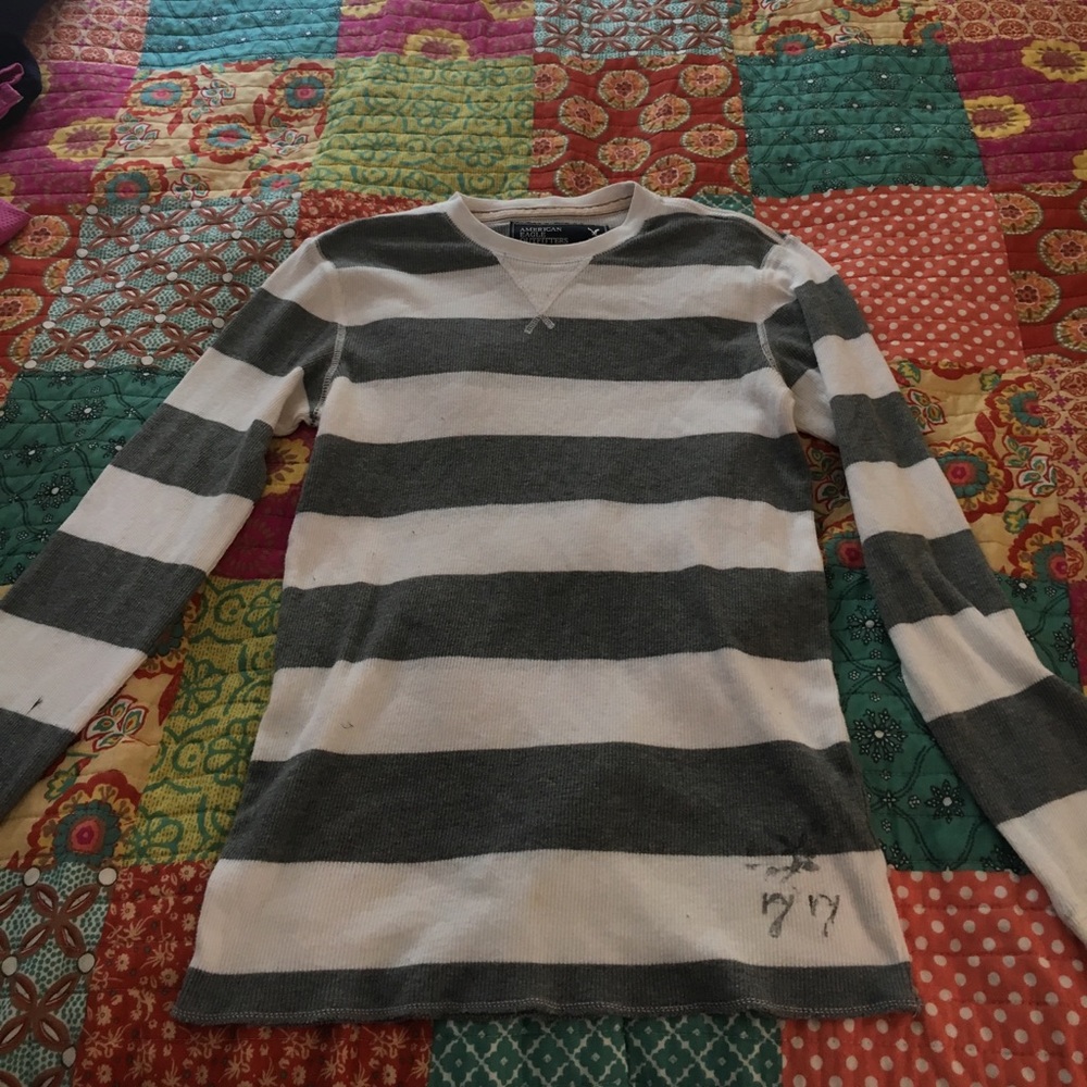 American Eagle Striped long sleeve