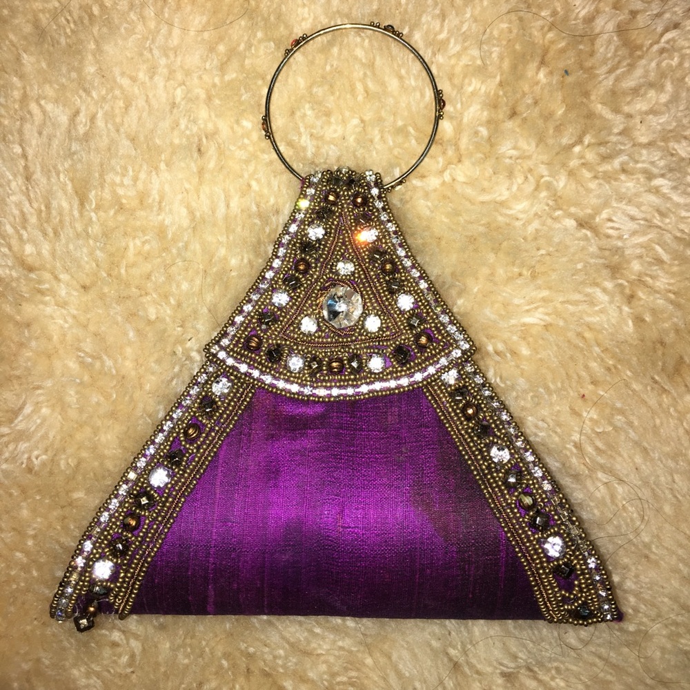 Retro Vintage Boho Beaded Clutch Purse