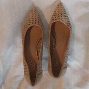 Taupe Franco Sarto Kitten Heels