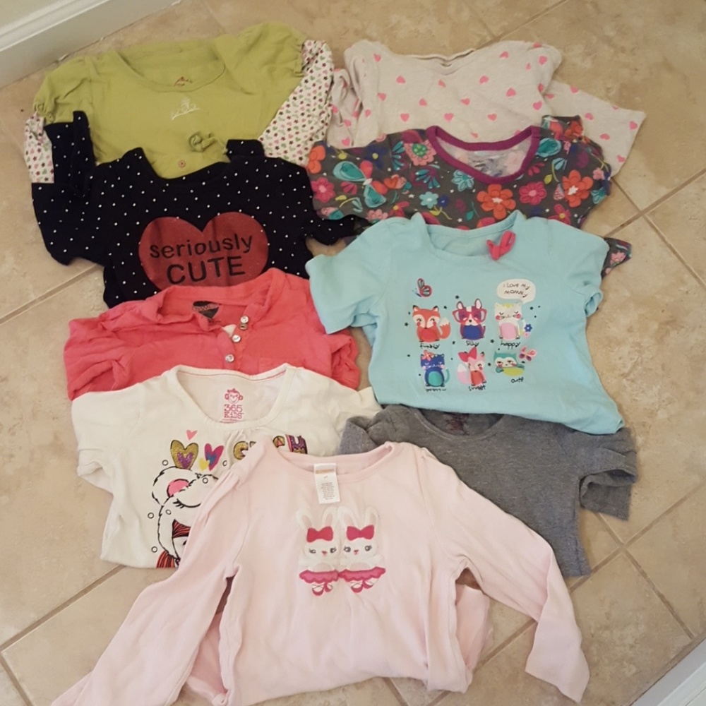 SOLD! Girls tops size 4T super Cute 13 pieces!