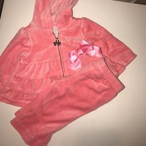 Newborn baby girl two piece outfit