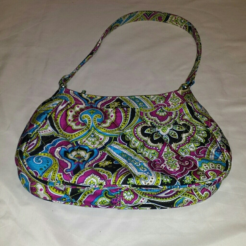 Vera Bradley Zoe Paisley Silk Shoulder Bag