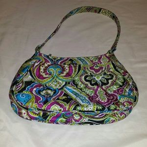 Vera Bradley Zoe Paisley Silk Shoulder Bag