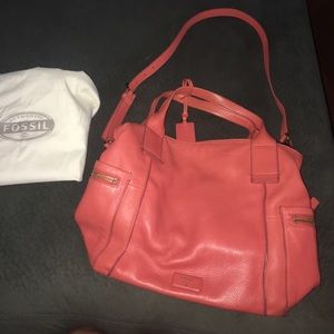 Orange Fossil Purse
