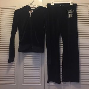 Kids velvet juice couture suit.