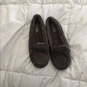 ⚡️3 FOR $20⚡️Gray Furry Moccasins