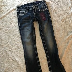 Vigoss Rhinestone Flared Jeans