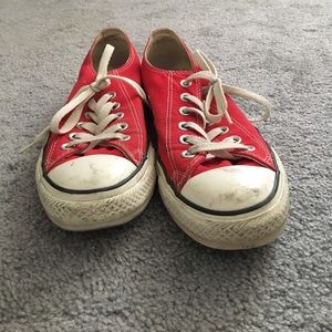 Red converse women's 9.5 (fits more like 10/10.5)