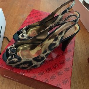 Guess cheetah heels