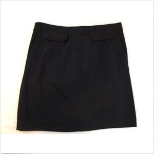 See by Chloe Black Virgin Wool Career Skirt