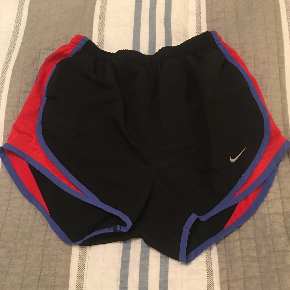 Black, blue, red running Nike shorts , XS