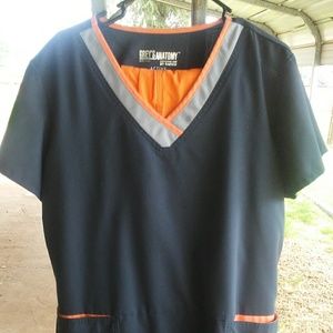 Grey's Anatomy scrub top with Koi scrub pants