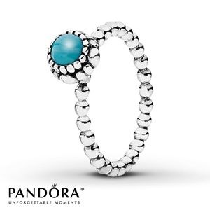 Pandora ring turquoise and silver