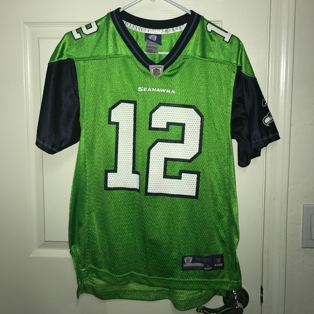 Authentic Seahawks Jersey Youth Large