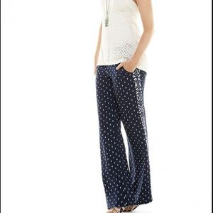 Navy and white Track Star Trouser - never worn