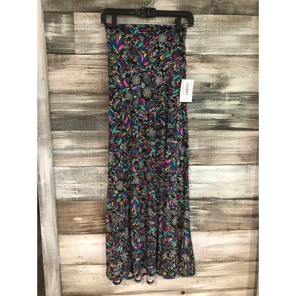LuLaRoe Feather Print Maxi Skirt