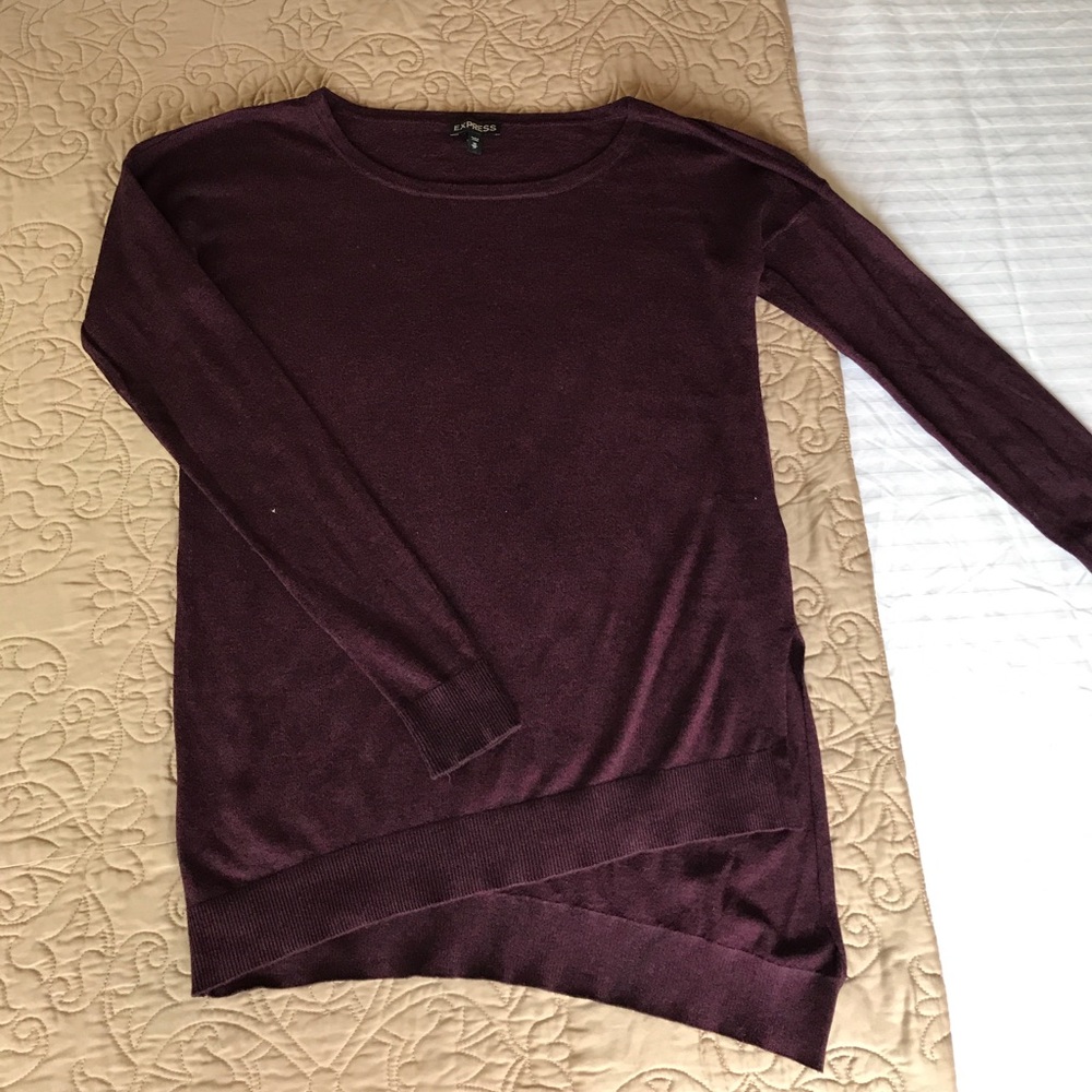 Express asymmetrical sweater