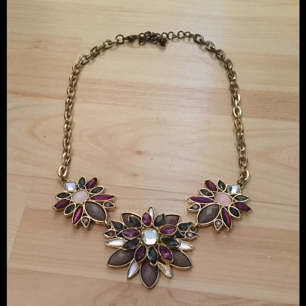 Purple Floral Necklace by Loft